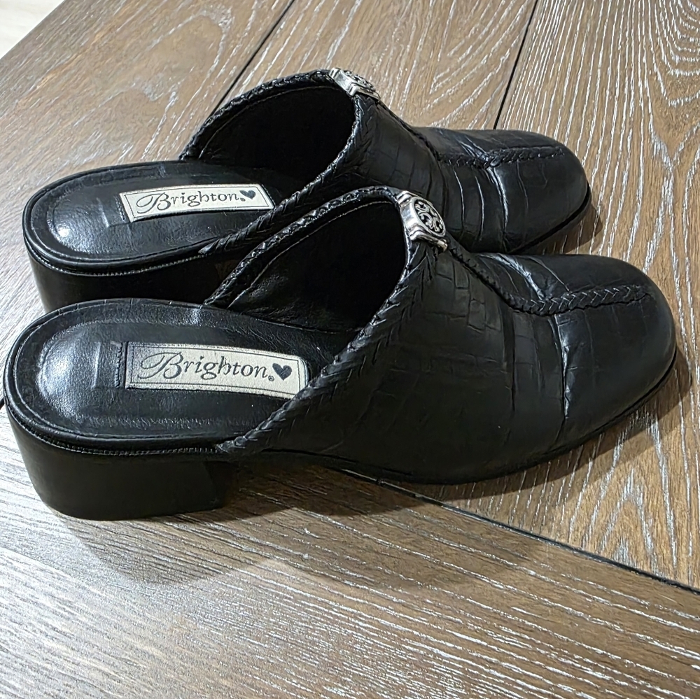 Brighton Faith Slip On Mules, Women's Size 7.5